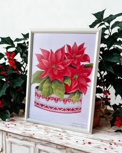 Ilustracja świąteczna gwiazda betlejemska - miniatura